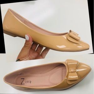 LAST CHANCE MARKED DOWN🚩Nude Patent Pointed Flats